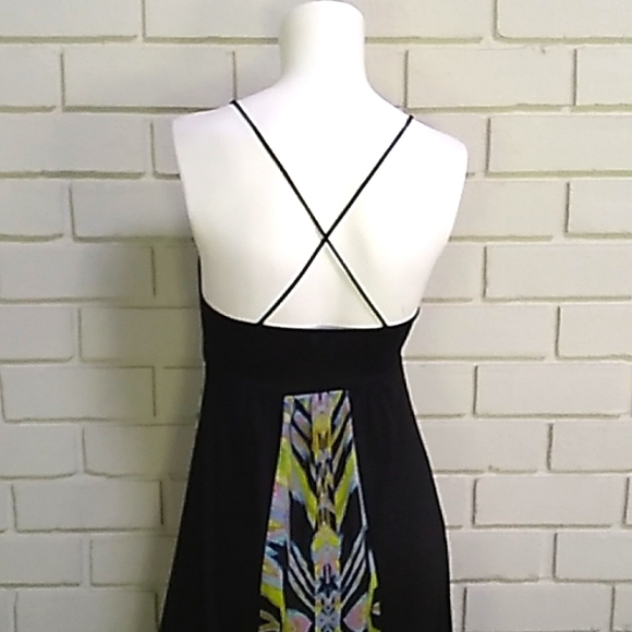 Charlotte Russe Abstract  Multicolor Maxi Dress. Size XS - Picture 6 of 10